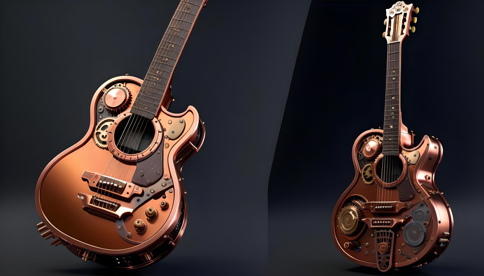 Copper Steampunk Guitars (Continued)