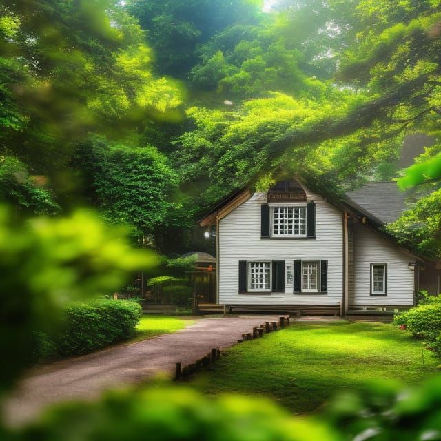 Frogs in Studio Ghibli Anime Style