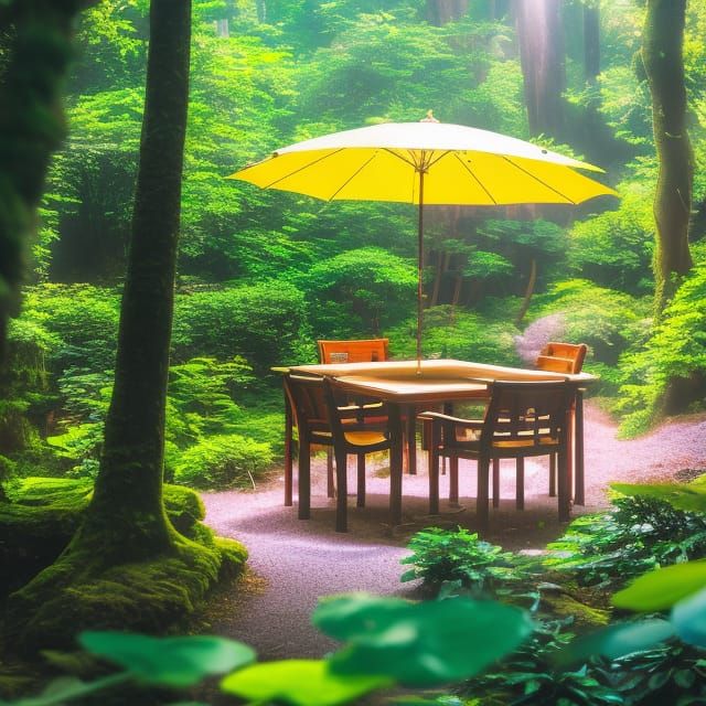 Anime Frogs in Pond, Studio Ghibli Style