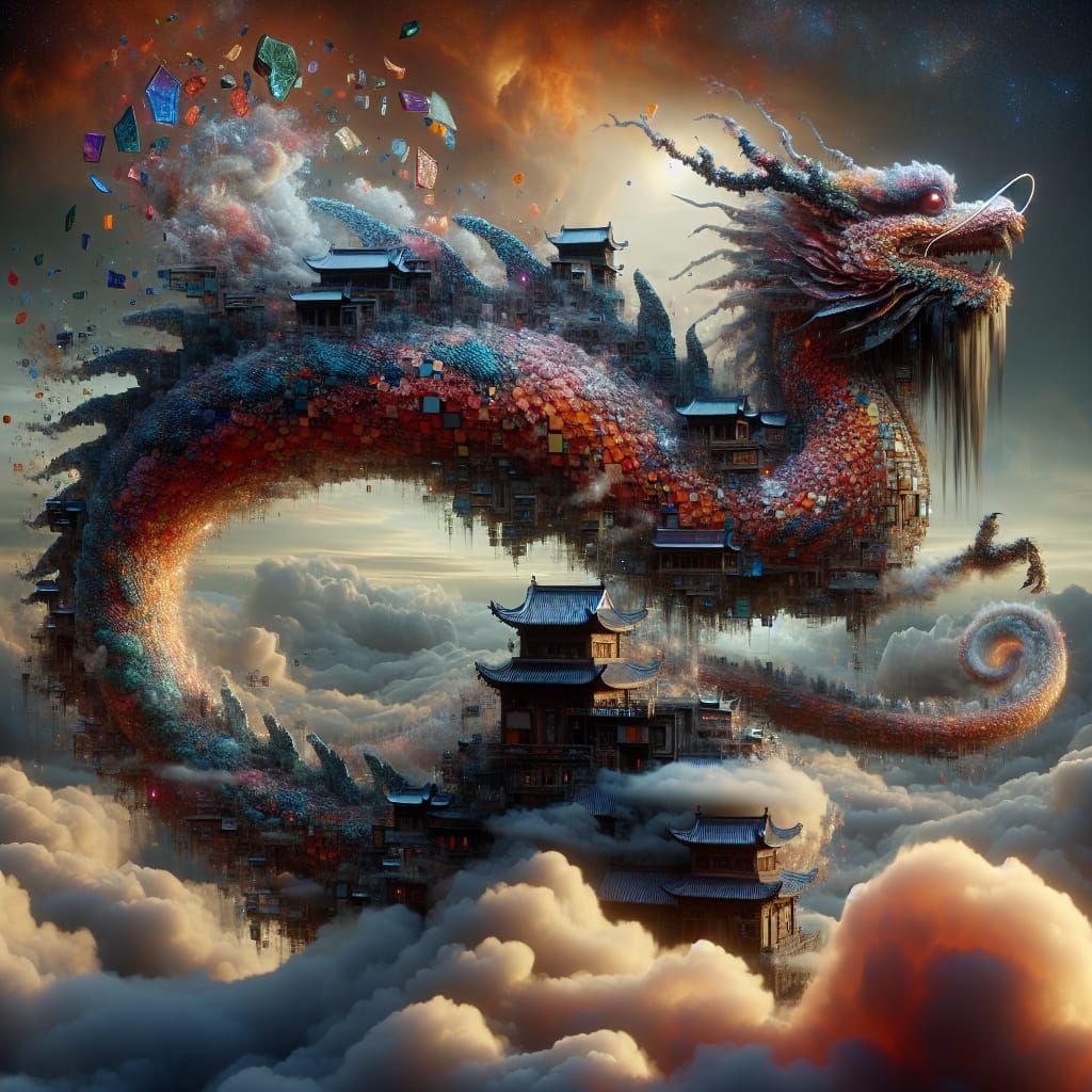 Enchanted Dragon in Celestial Dream