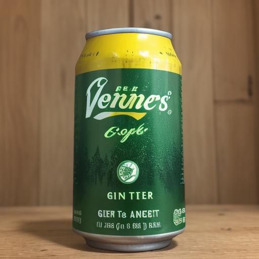 Refreshing Green Vernors Ginger Soda Can