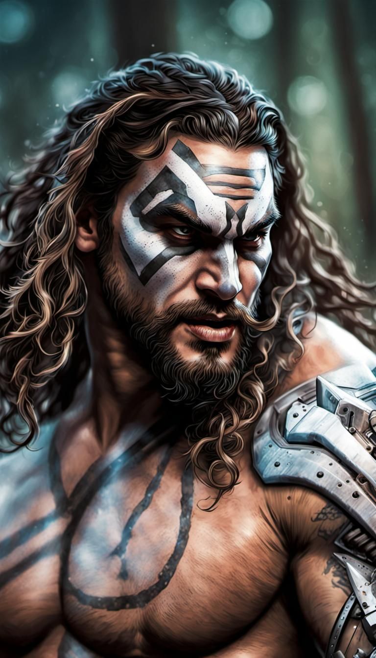Lobo as Jason Momoa: Professional Comic Book Art