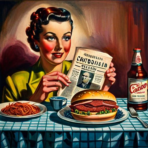 Disgusting 1950s Liquid Meat Meal Ad