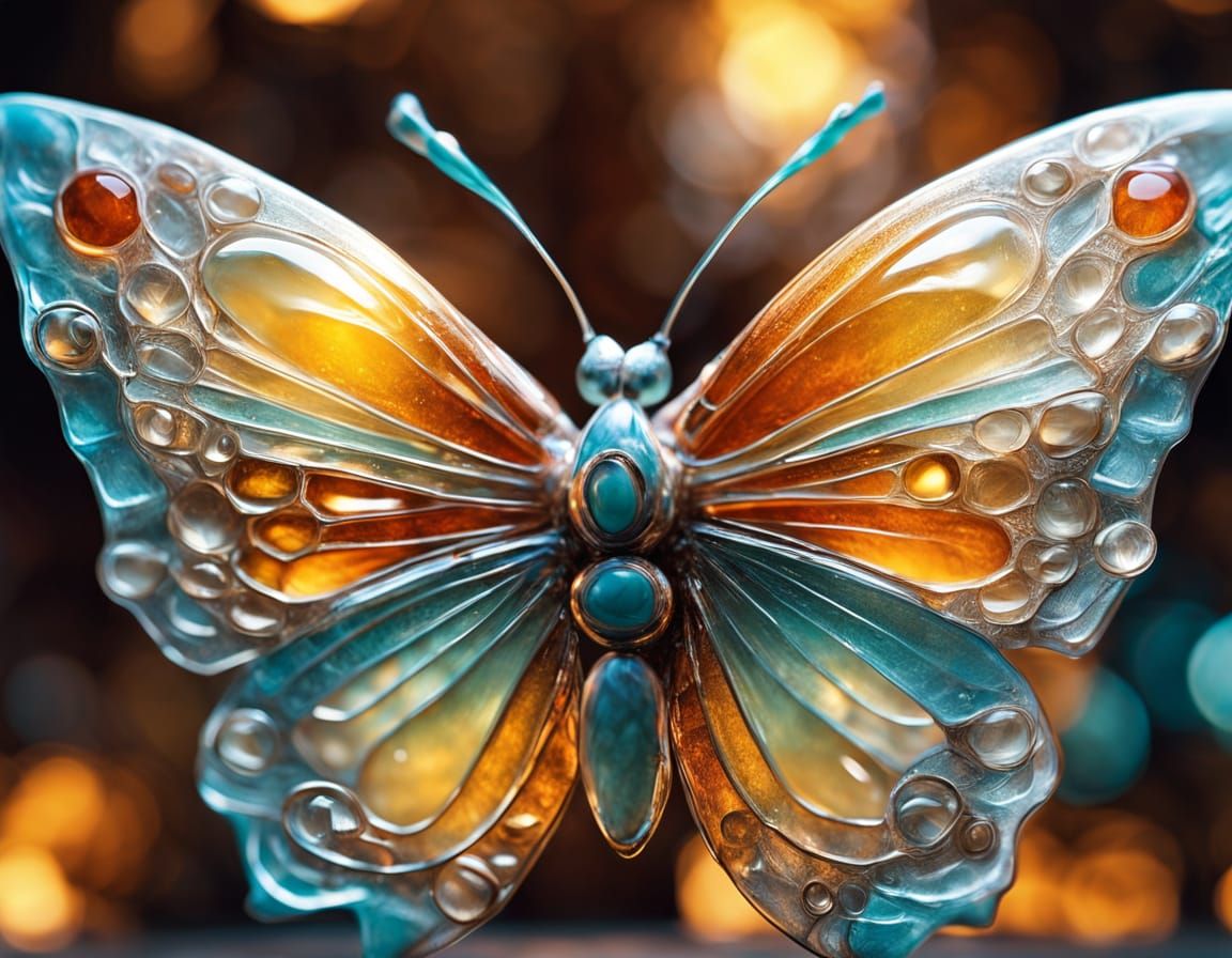 Intricate, ultra realistic macro photography of a fluorescen...