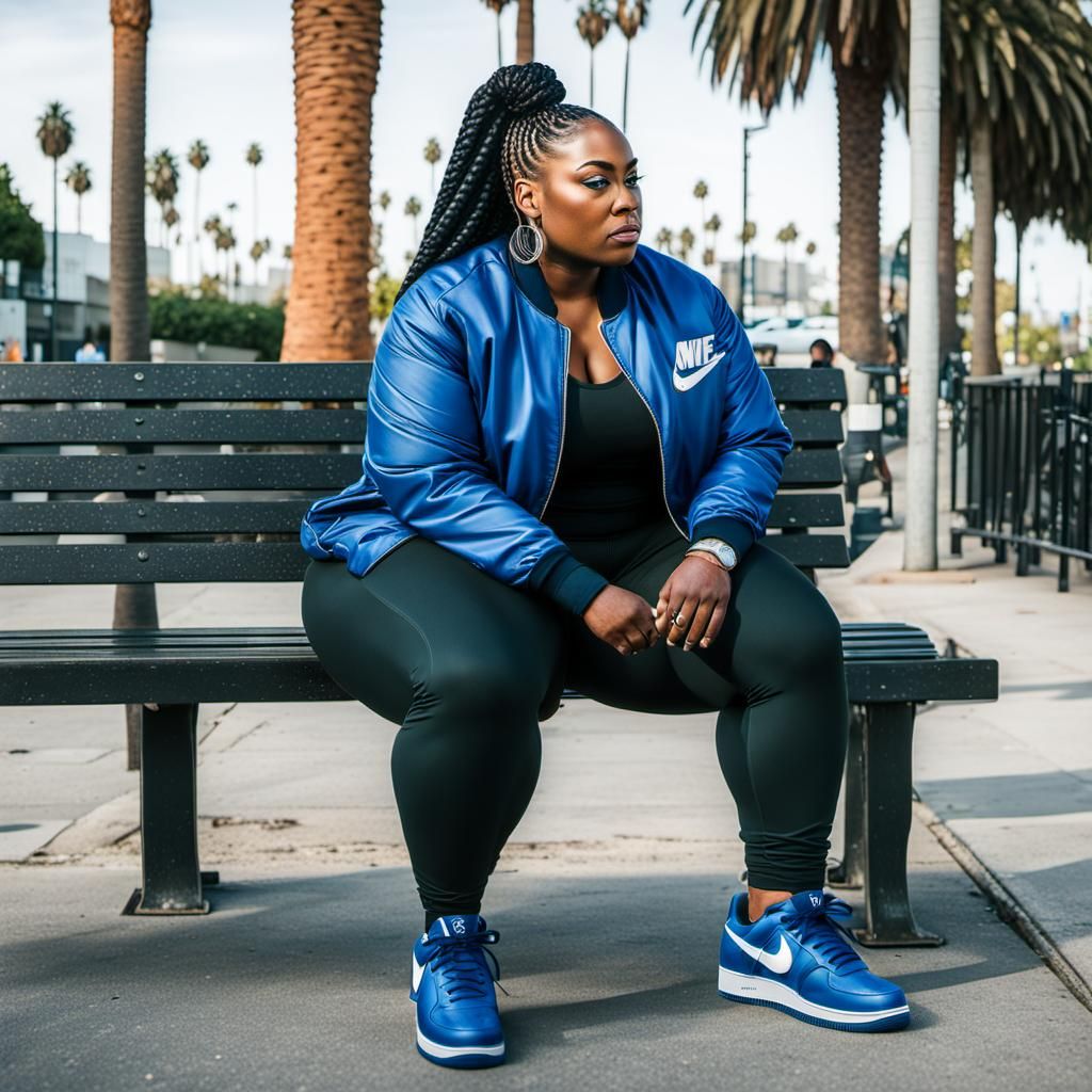 Curvy Woman in Los Angeles: Candid Street Style