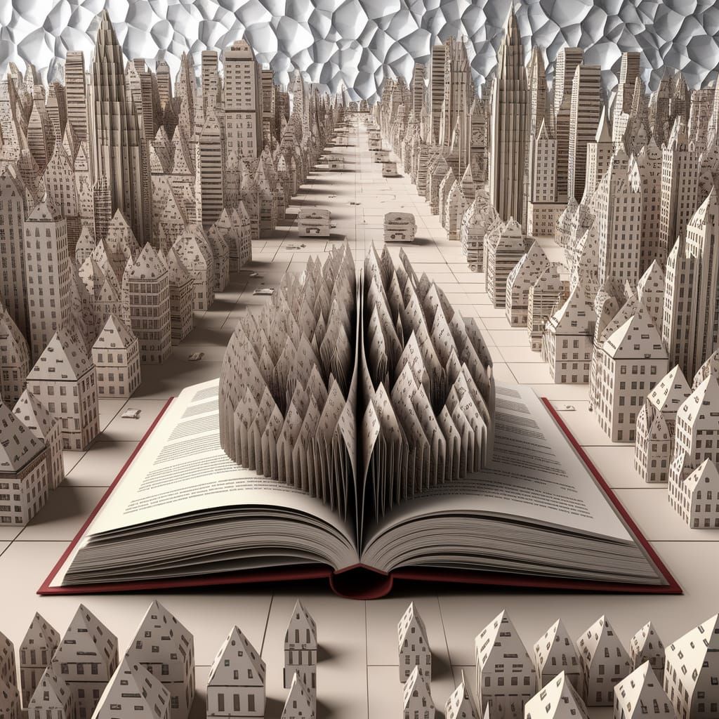 Paper City Skyline with Pop-Up Book Magic