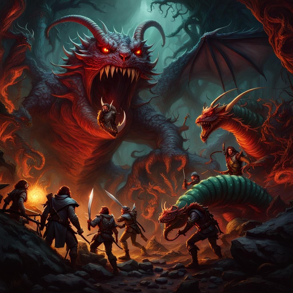 Crypt of the Crimson Carrion Crawler: Fantasy Art