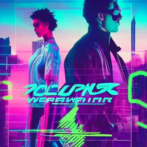 Vaporwave sunset 80s