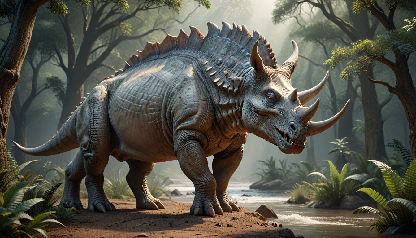 Stunning Ultra Photorealistic Studio Portrait of a Herbivoro...