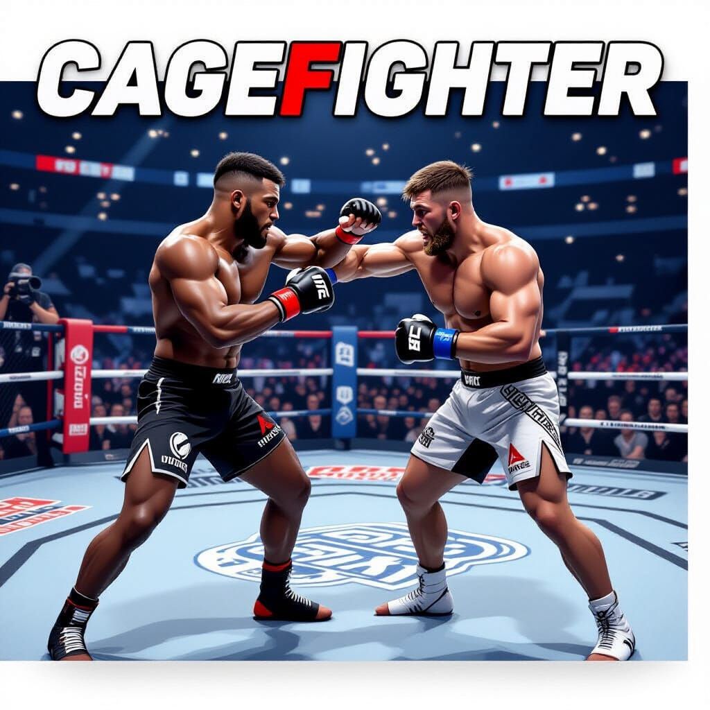 Cagefighter MMA Video Game Cover Art