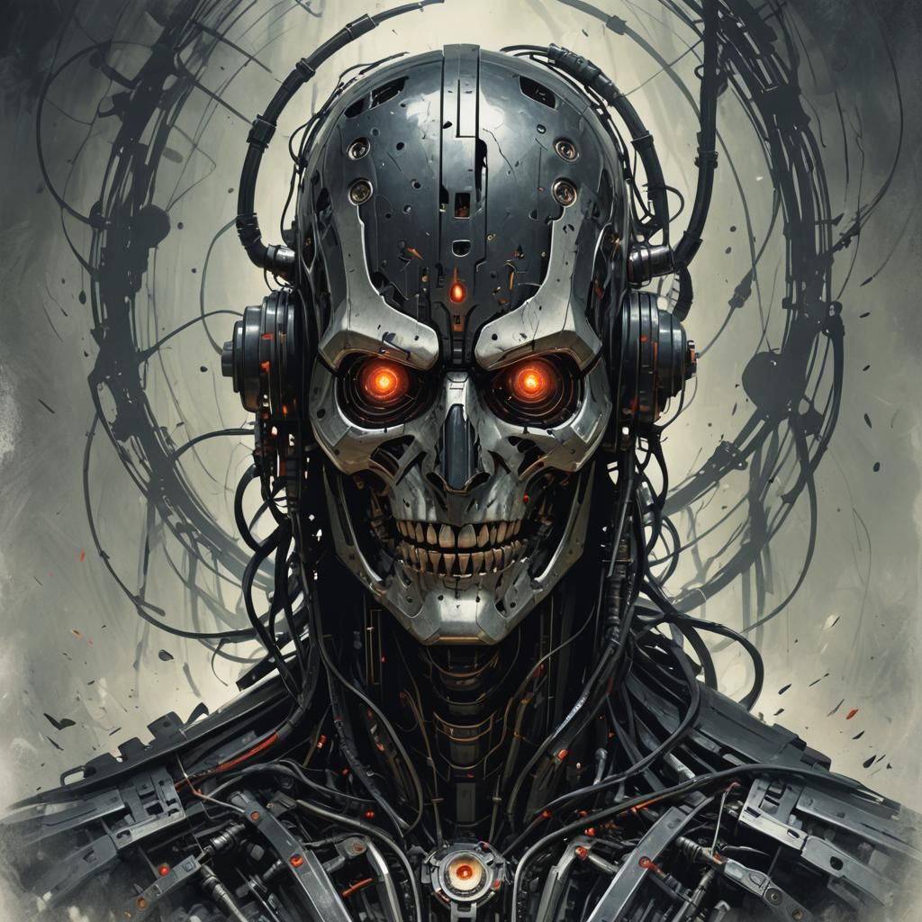 Sinister Dark Fantasy Figure Emerges