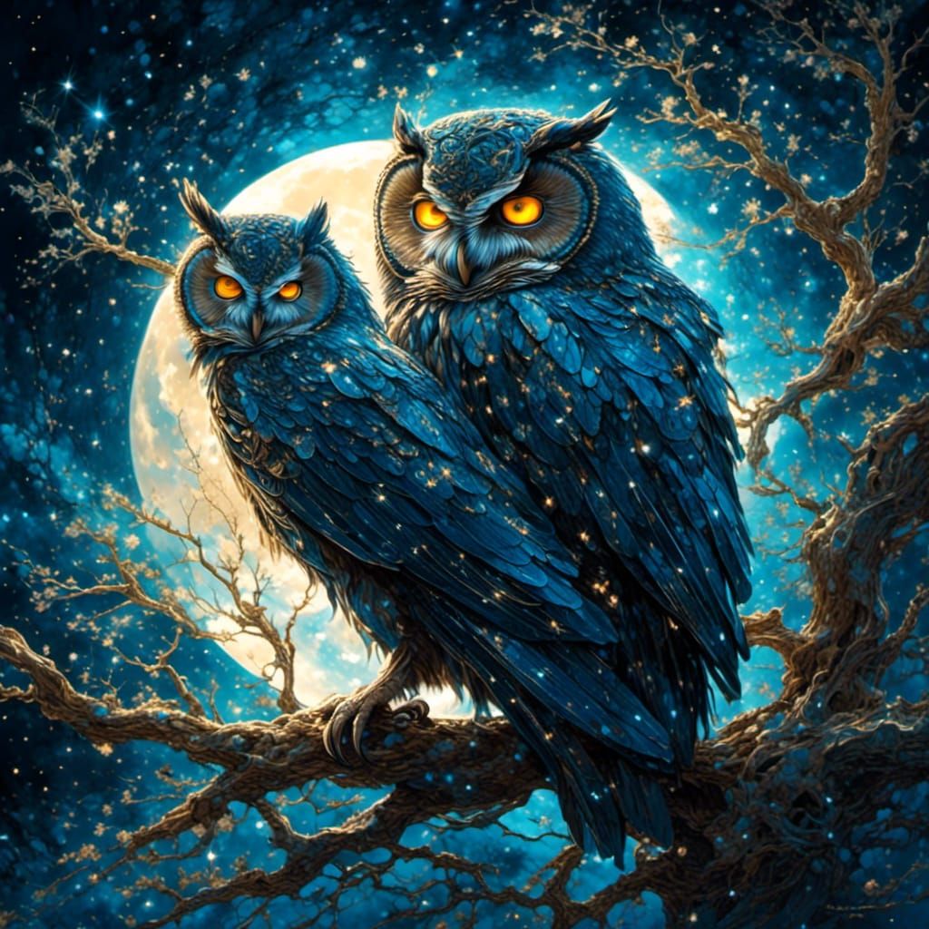 A couple of owls