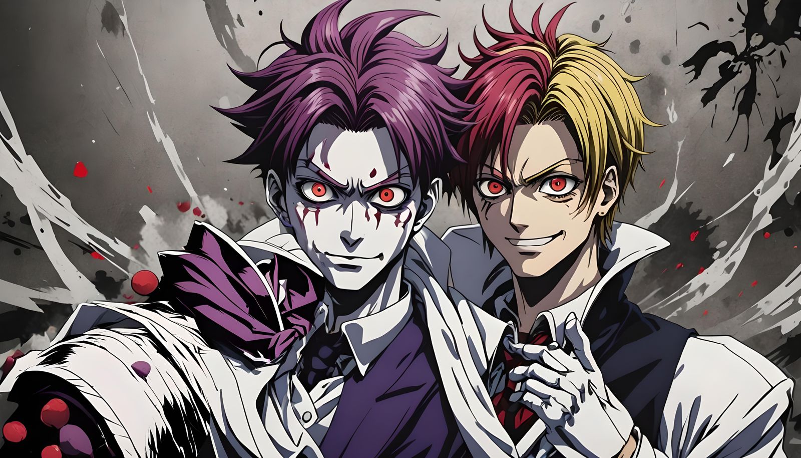 Anime Villain Showdown: Crossover Digital Illustration