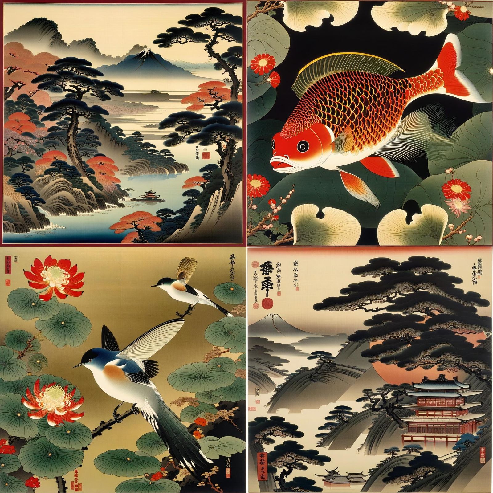 Edo Period Japanese Nature Art