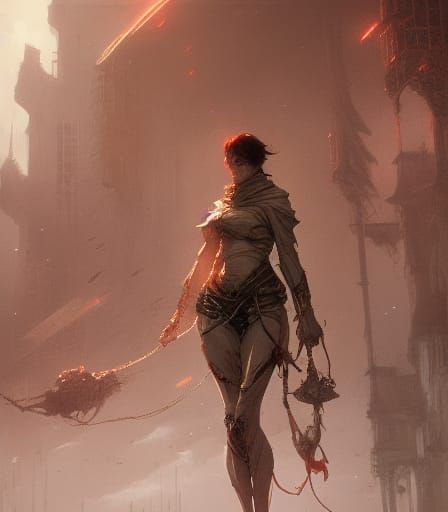 Hyperdetailed Anime Character Concept Art