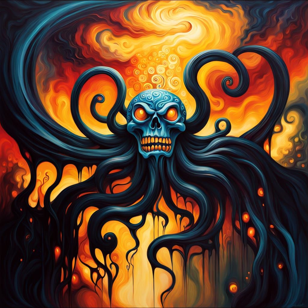 Surreal Amorphous Shadow Melts on Twisted Landscape