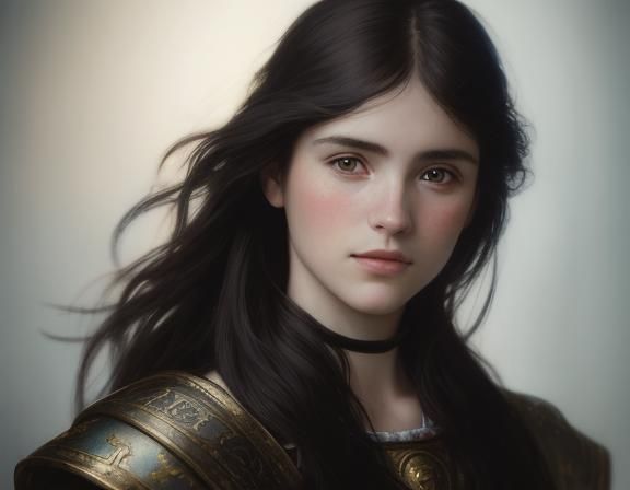 Pre-Raphaelite Portrait in Sunset Lighting