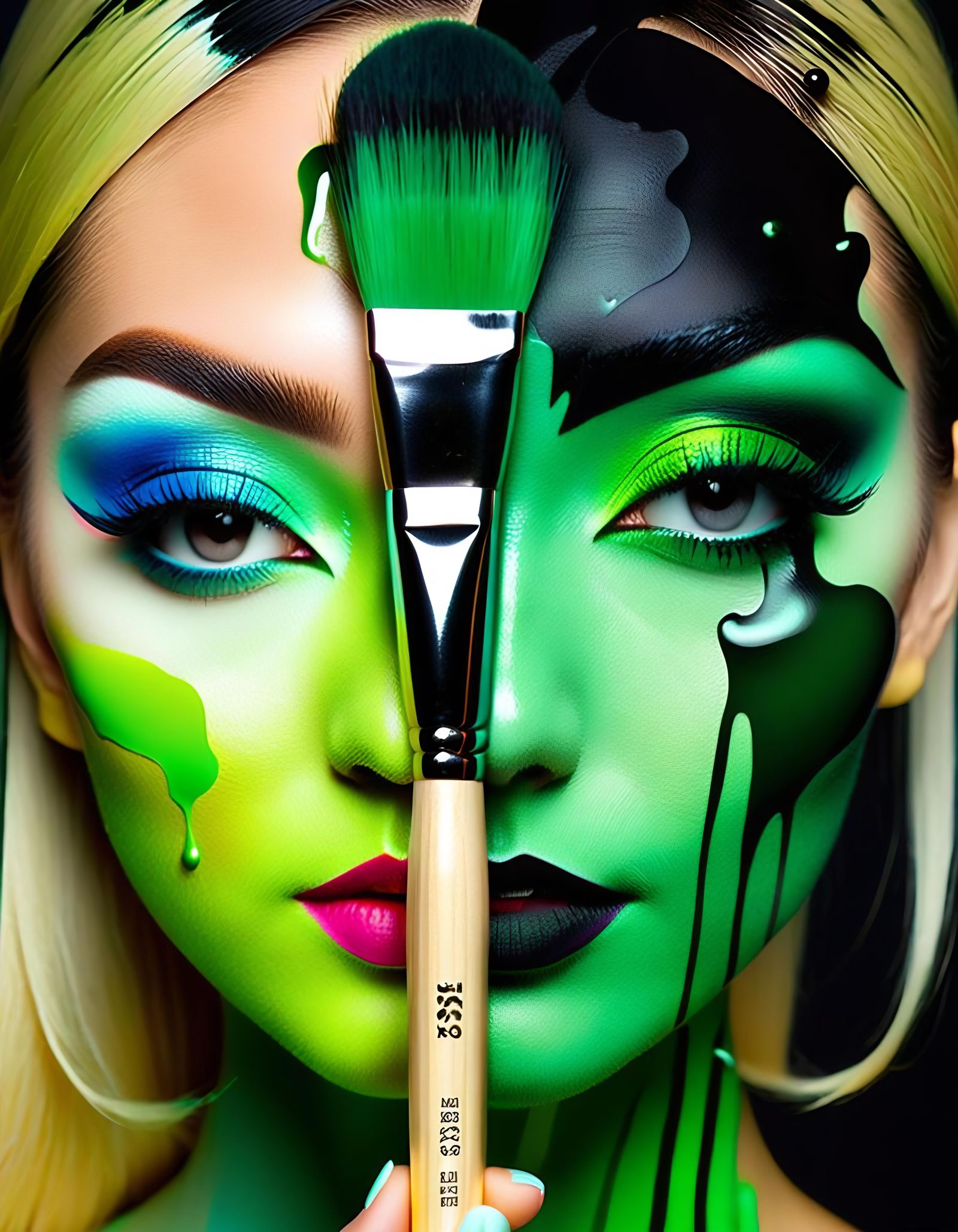 Artist's Reflection: A Hyperdetailed Optical Illusion