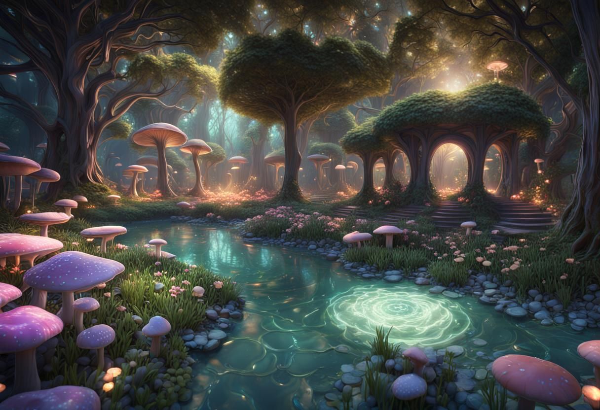 Enchanted Flower City in Secret Garden