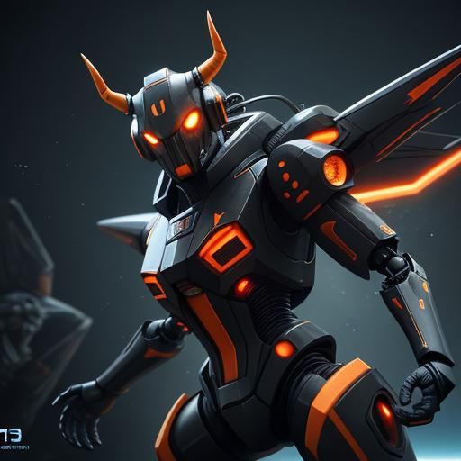 Robotic Wasp and Kraken in Space Battle