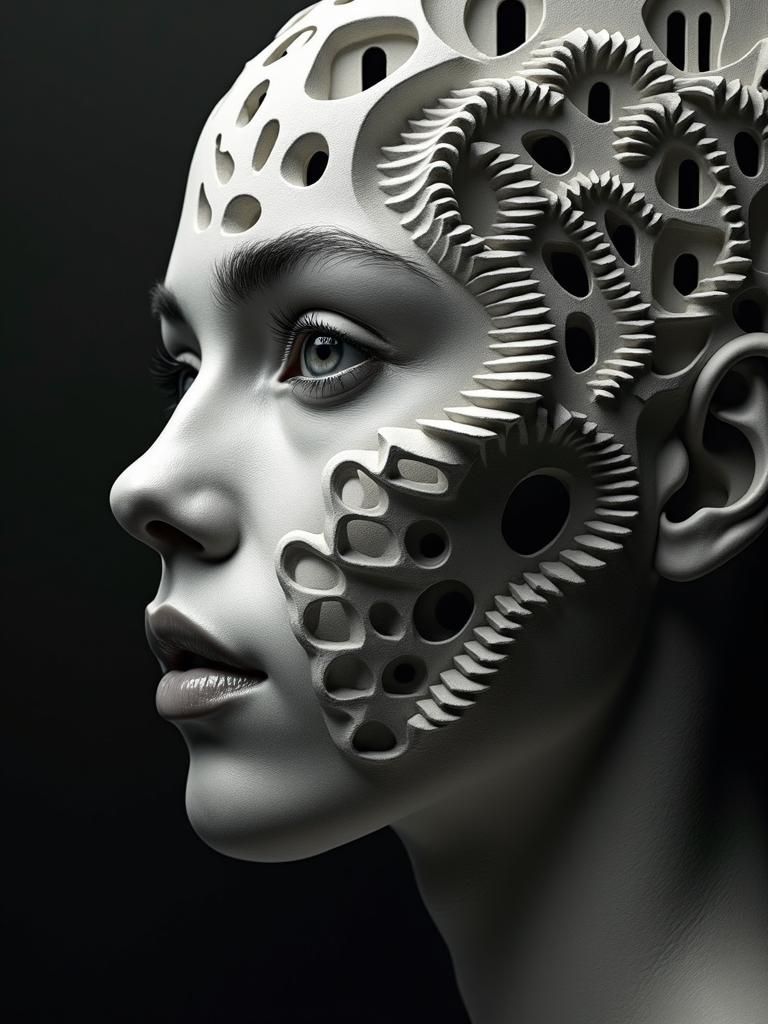 Surreal Face Transformation into Escher-like Architecture