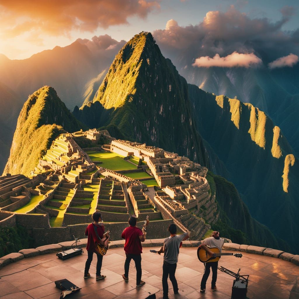 Epic Sunrise Concert at Machu Picchu with Lightning