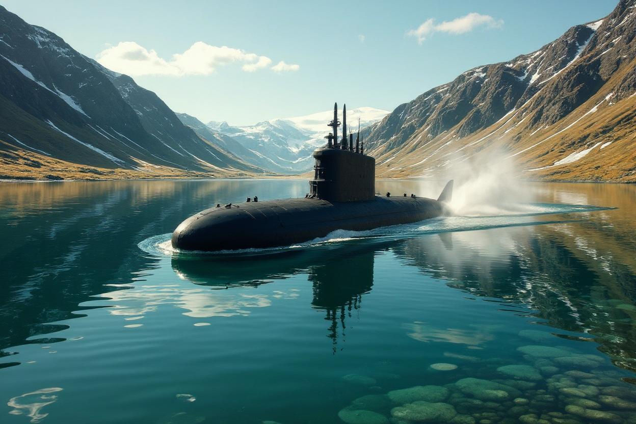 Heather Meadow and Lake: Ultrarealistic Matte Painting