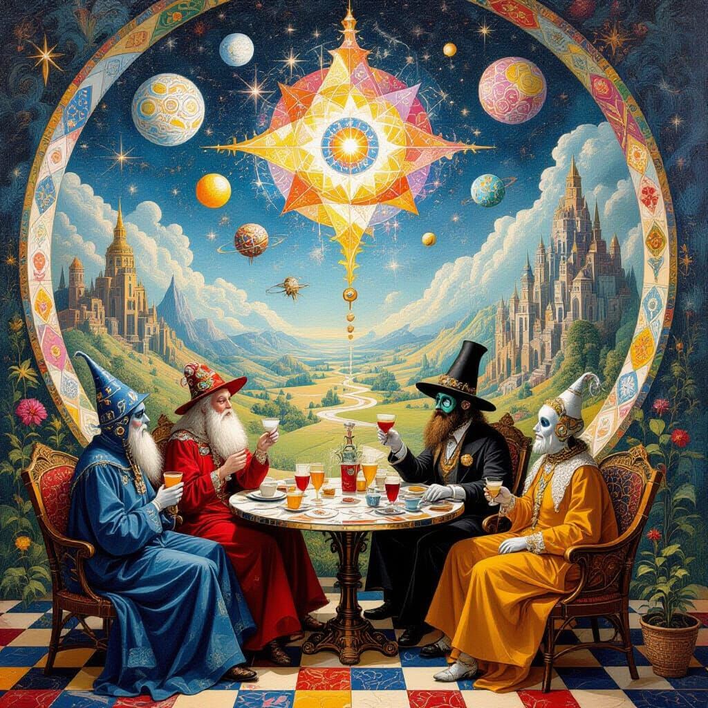 Psychedelic Utopia: Sacred Geometry in Bosch Style