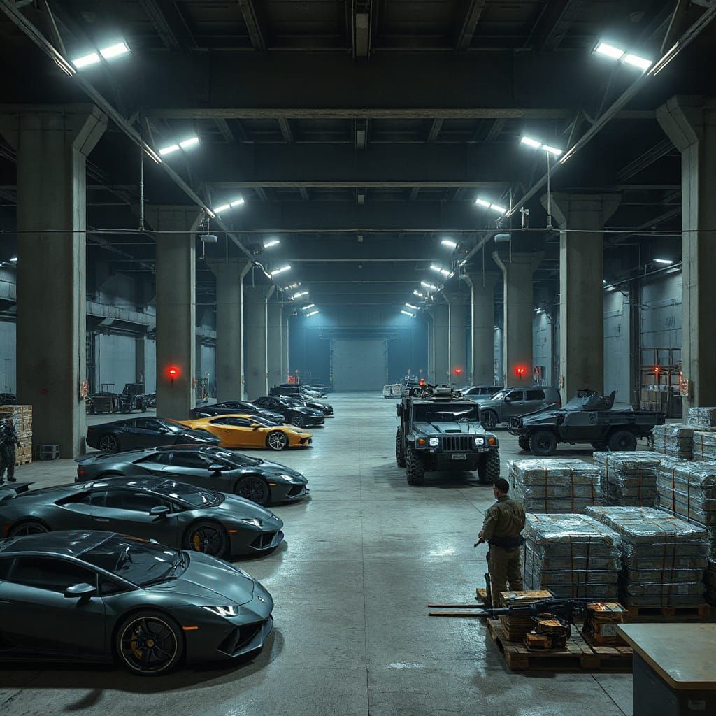 GTA V Inspired Criminal Empire's Underground Hangar