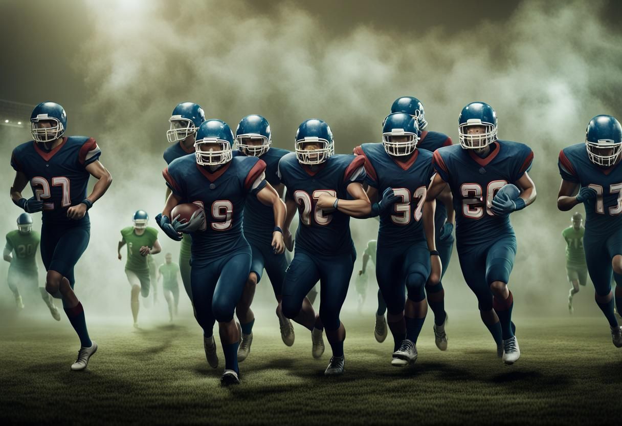 Rushing onto the field