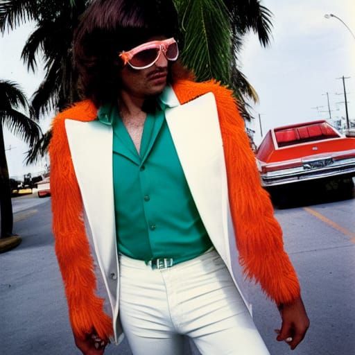 Miami Cocaine Dealer, 1978, in Dye-Transfer Style