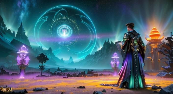 Cosmic Gothic Game Scene in Unreal Engine