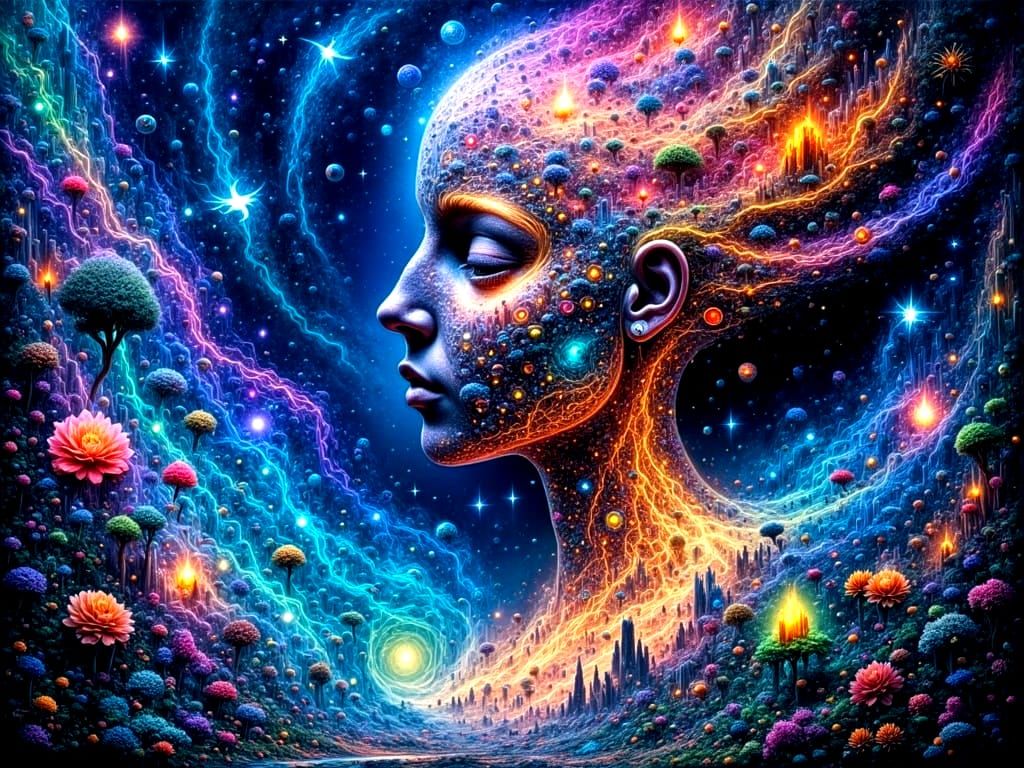 Surreal Cosmic Entity Emerges from Vortex in Nature-Science ...