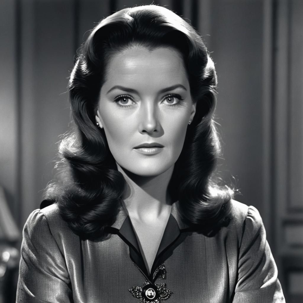 Louise Jameson in Film Noir Style