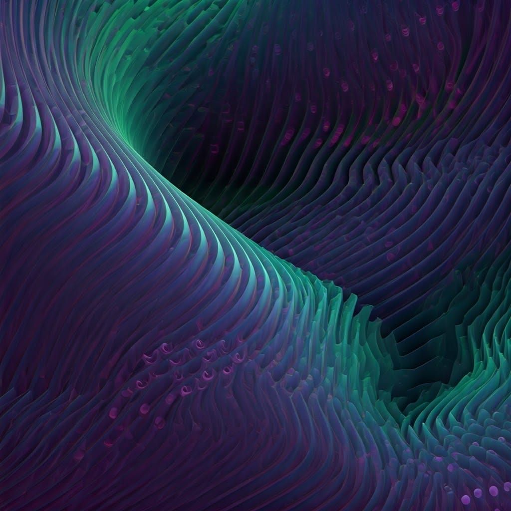 Abstract Swirling Clouds in Dreamlike Expressionism Style