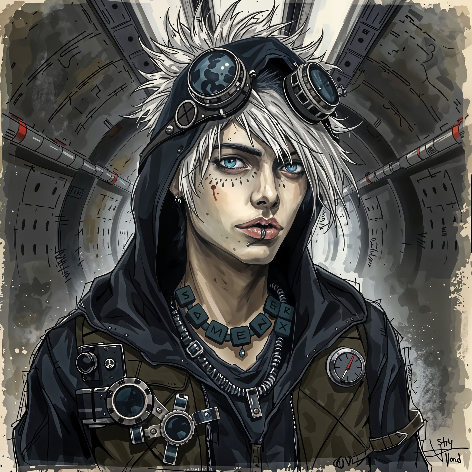 Steampunk Subway Rebel