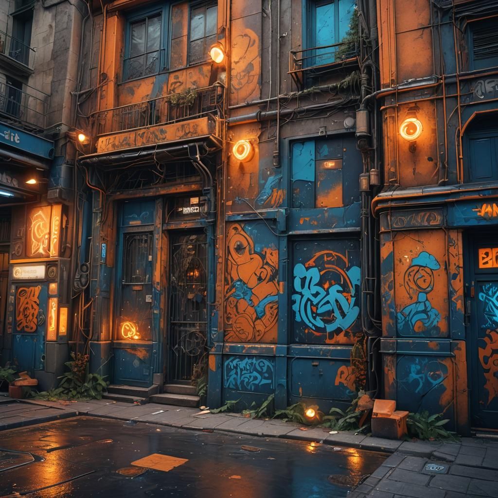 Le Cratouf Graffiti on Paris Metro: Unreal Engine 5