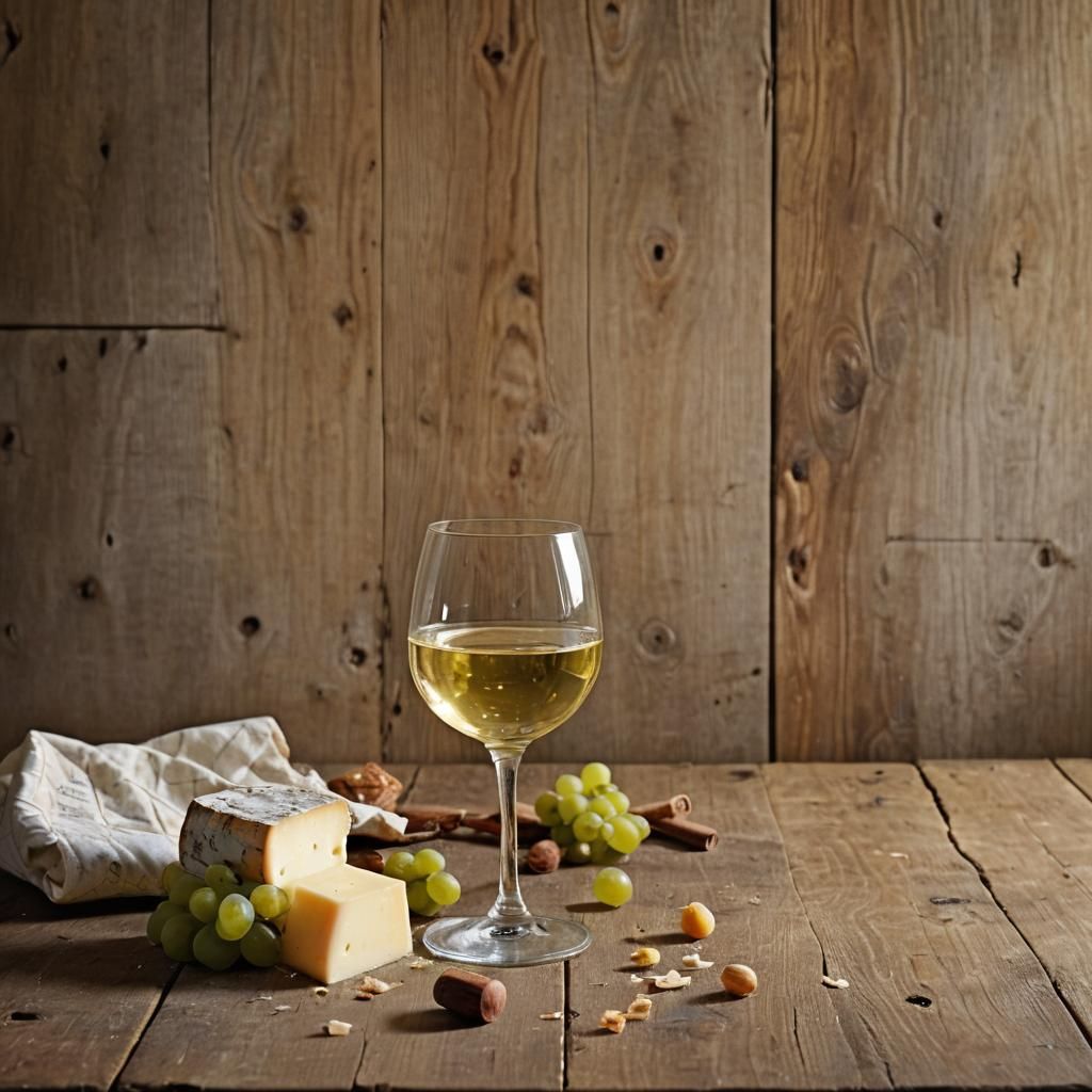 Elegant Still Life of French Wine, Old Masters Style