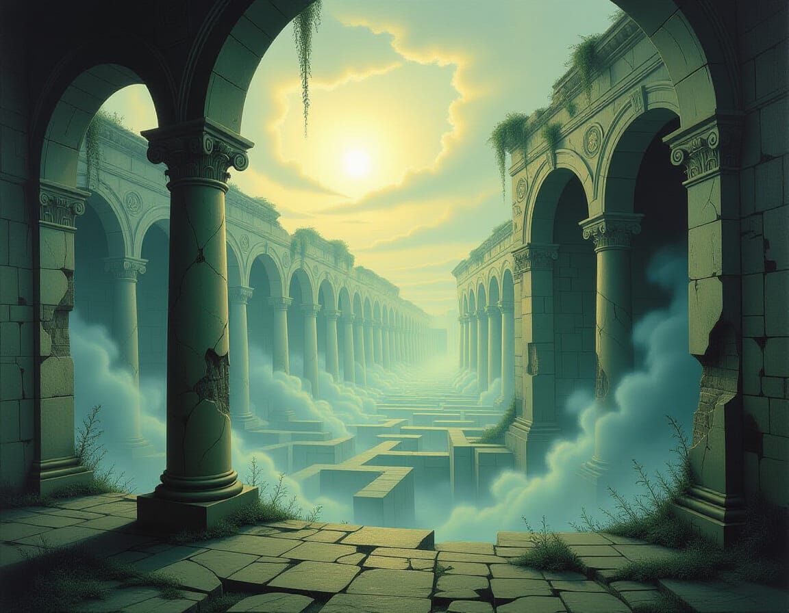 Fractal Labyrinths of Truth in Metaphysical Style