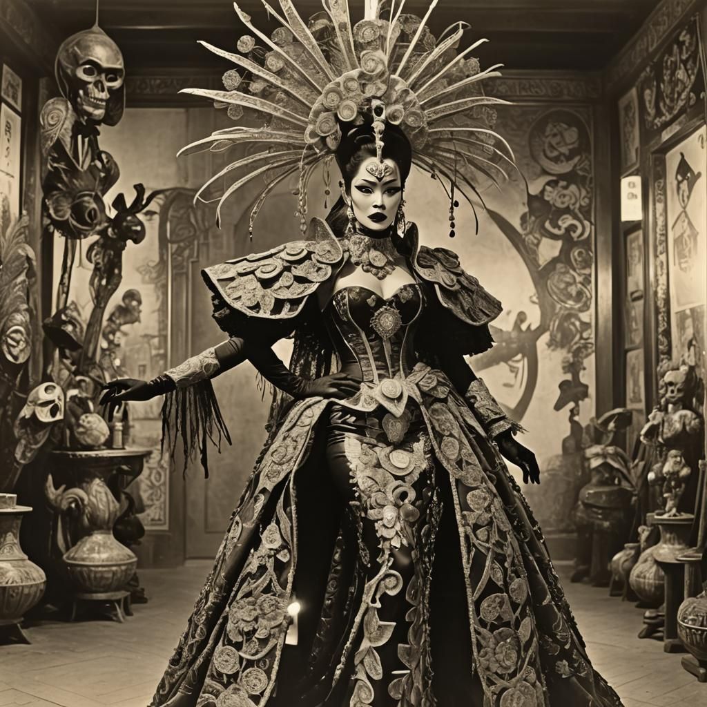 Jaguar-Masked Villainess Awaits on Bridge in San Francisco