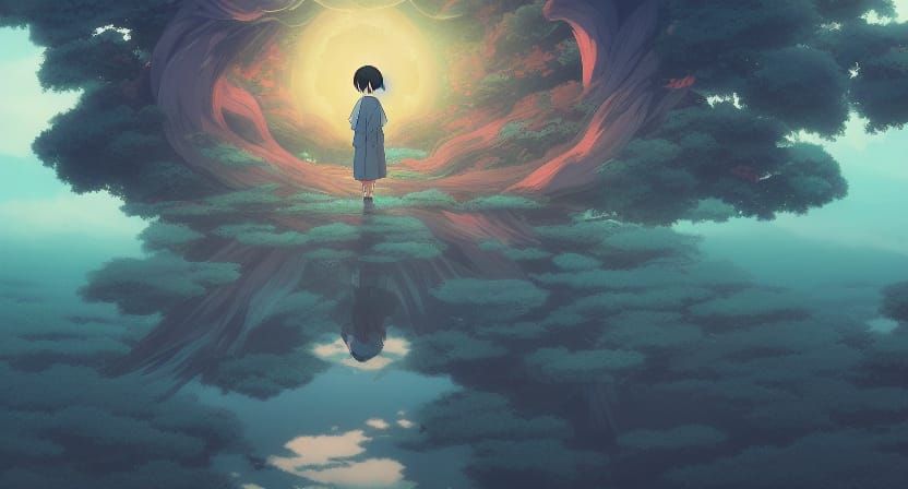 Yōkai in Studio Ghibli Anime Style