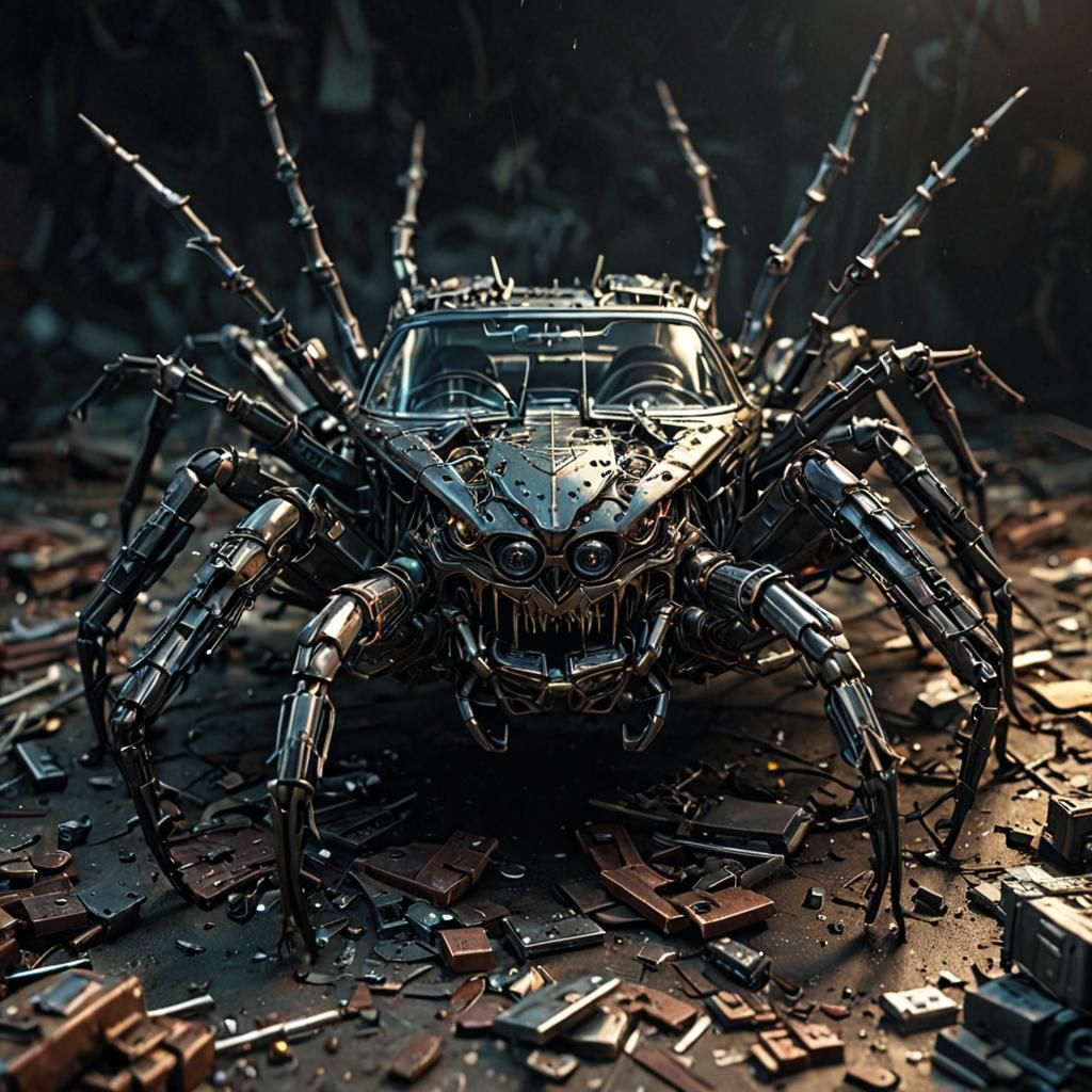 Chevy Impala Spider: Hyperdetailed 3D Digital Art