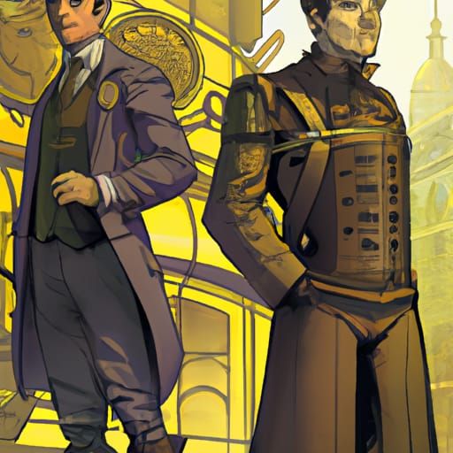 Napoleonic Dieselpunk Comic Book Art