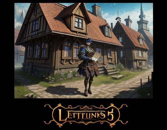 Steampunk Anime Woman in Latvian Village