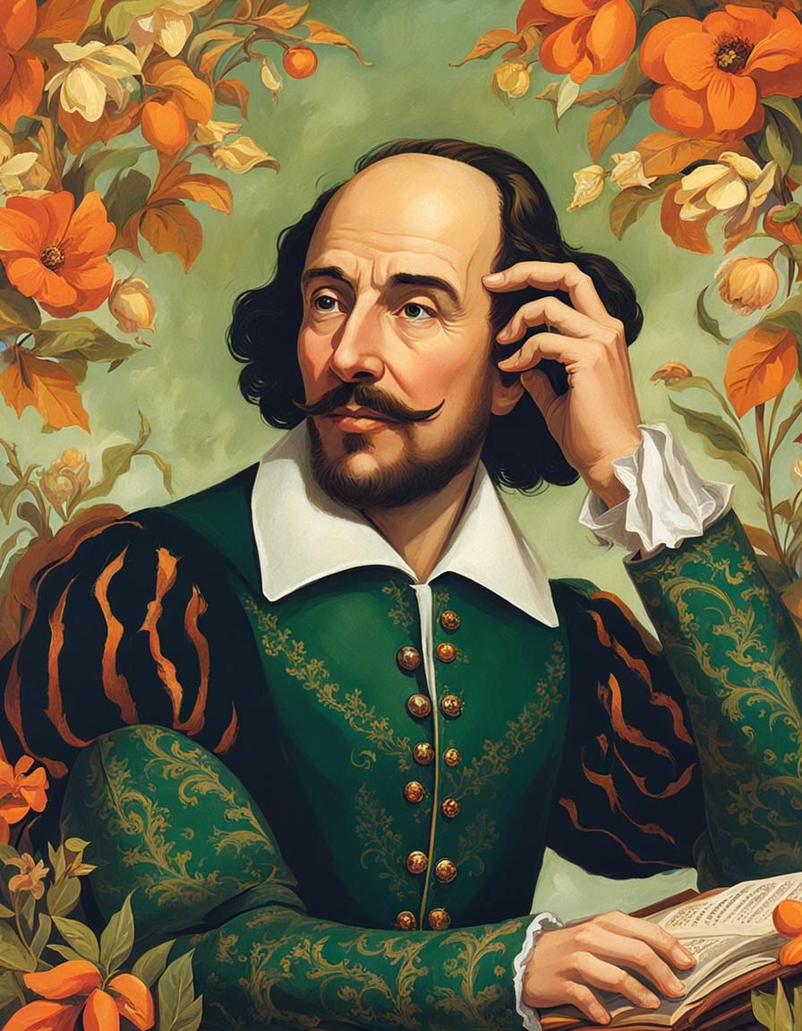 Shakespeare in Green and Orange Suit, Magic the Gathering St...