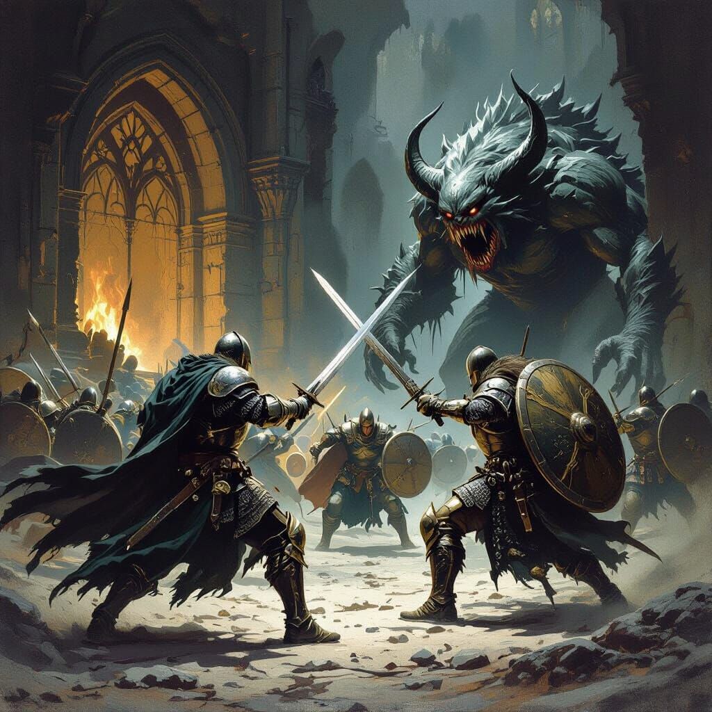 Epic War Between Humans and Monsters Unfolds