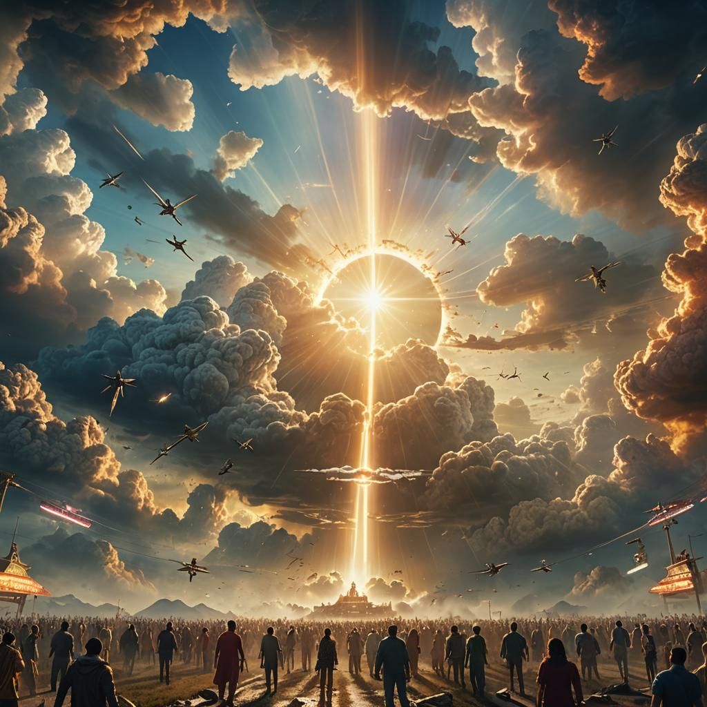 The Dead Rising to Heaven: A Matte Painting