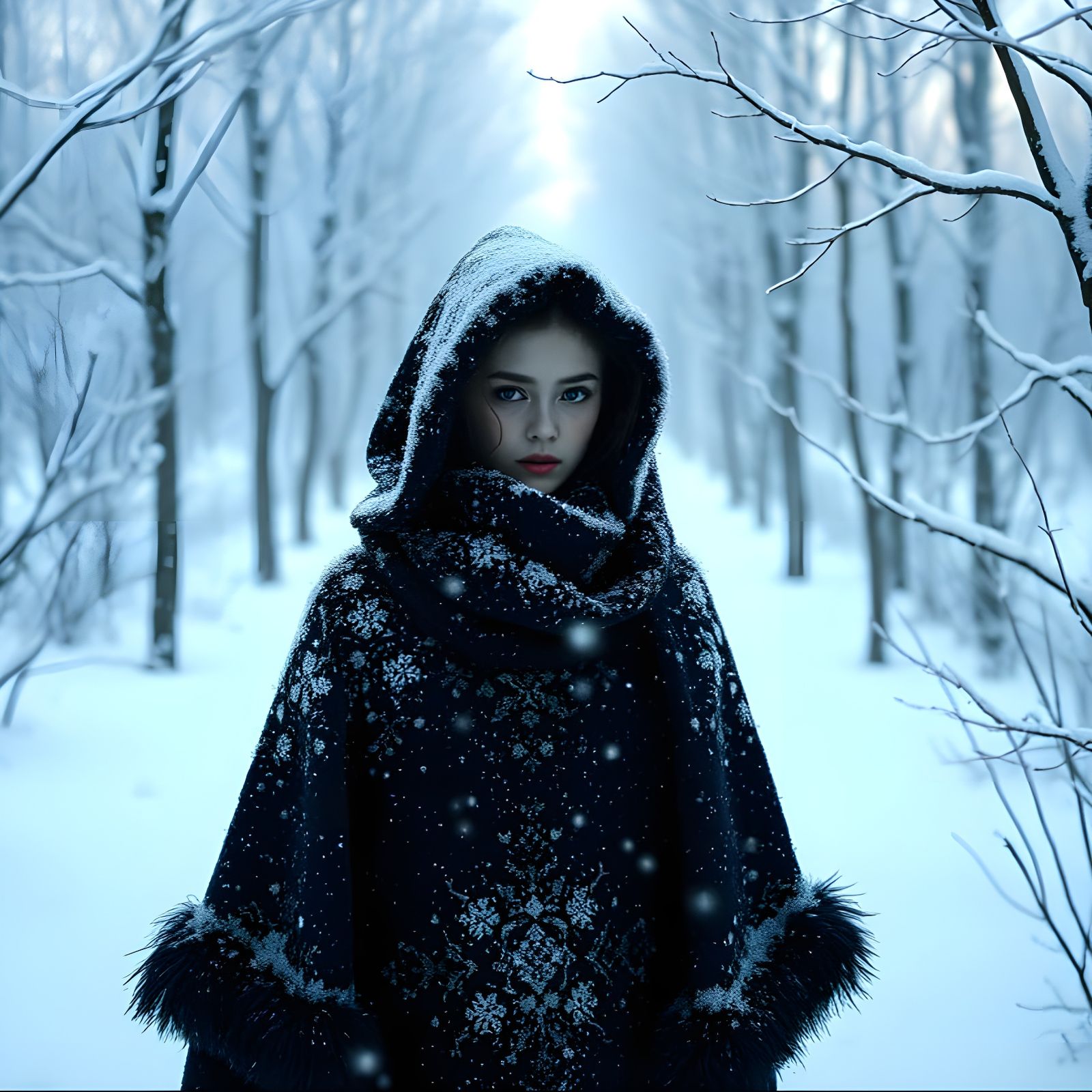 Surreal Winter Scene Inspired by Ishioka