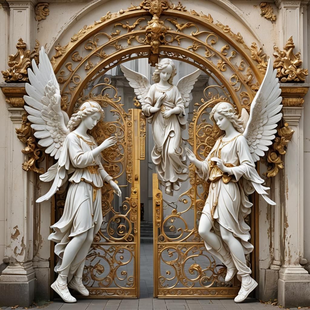 Angelic Golden Gate Entrance
