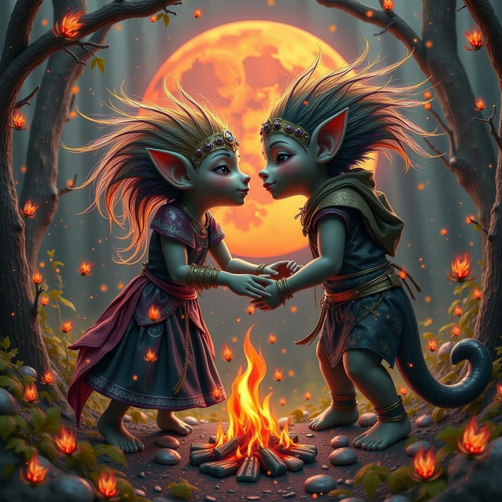 Trolls' Autumn Date Night Under the Blood Moon
